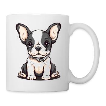 Chiot mignon - Mug blanc - blanc - Droite