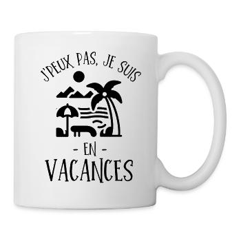 C est l été ce sont les vacances - Mug blanc - blanc - Droite