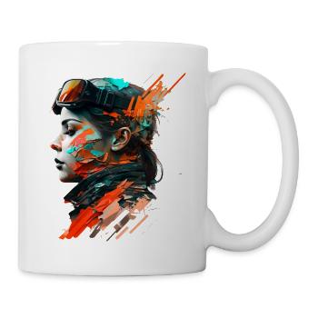 Beauté abstraite - Mug blanc - blanc - Droite