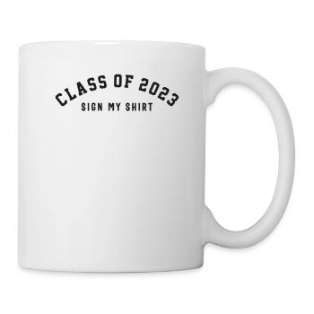 Classe de 2023 Signez ma chemise -Drôle - Mug blanc - blanc - Droite