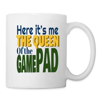 Königin-Controllerin des Videospiel-Humors - Tasse - Weiß - Rechts