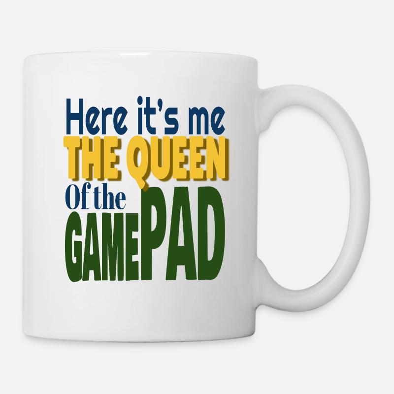 Queen controller of video games humor - Mug - white
