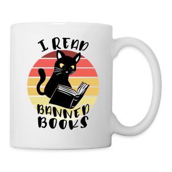 J’ai lu des livres interdits Cat - Mug blanc - blanc - Droite