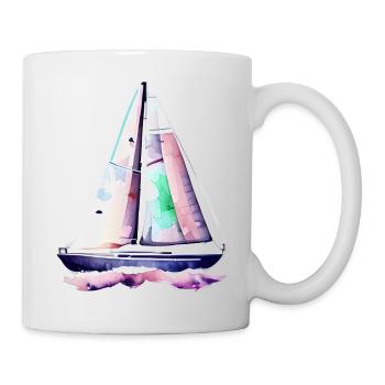 Segelsport Segler Segelboot Segelschiff Segeln - Tasse - Weiß - Rechts