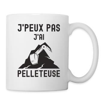 Chantier de construction pelleteuse 1 - Mug blanc - blanc - Droite