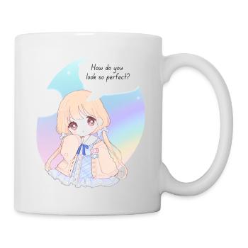 A perfect look of a cute anime character - Mug - white - Right