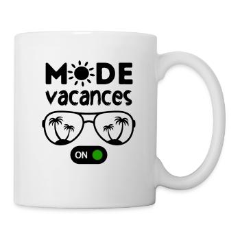 Mode vacances activé 2 - Mug blanc - blanc - Droite