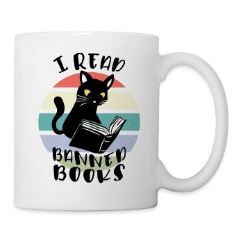 J’ai lu des livres interdits Cat - Mug blanc - blanc - Droite