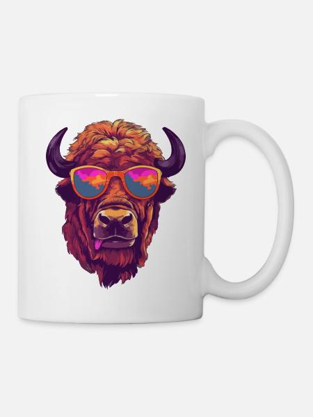 Boli der Bison - Tasse - Weiß