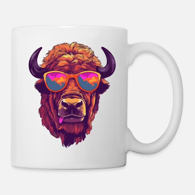 Boli der Bison - Tasse - Weiß