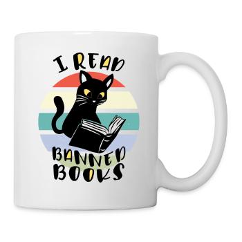 J’ai lu des livres interdits Cat - Mug blanc - blanc - Droite