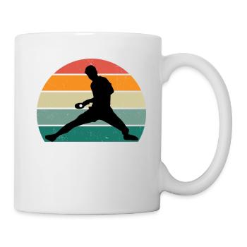 Tischtennisspieler - Tasse - Weiß - Rechts
