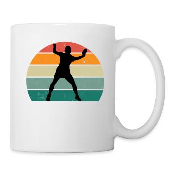 Tischtennisspieler - Tasse - Weiß - Rechts