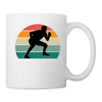 Tischtennisspieler - Tasse - Weiß - Rechts