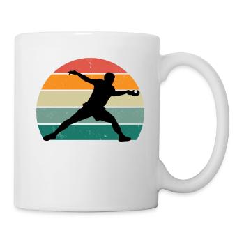 Tischtennisspieler - Tasse - Weiß - Rechts