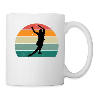 Tischtennisspieler - Tasse - Weiß - Rechts
