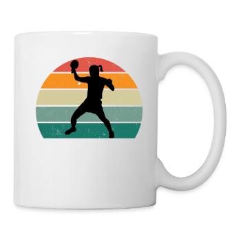 Tischtennisspieler - Tasse - Weiß - Rechts