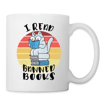 J’ai lu des livres interdits Cat - Mug blanc - blanc - Droite