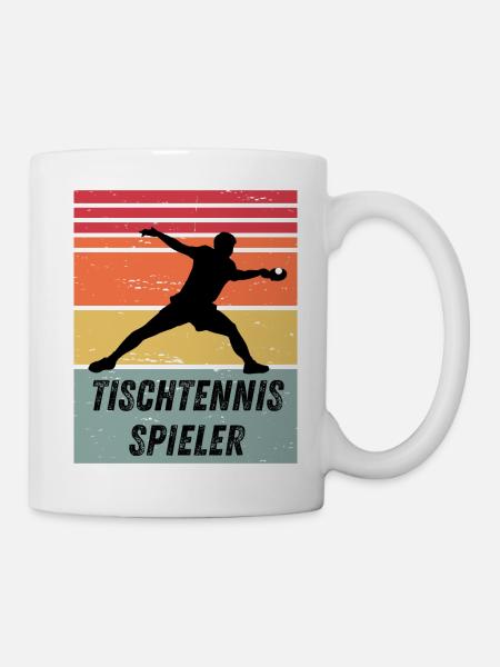 Tischtennisspieler - Tasse - Weiß