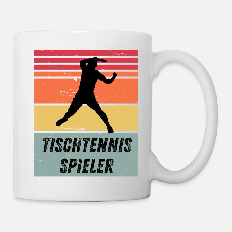 Tischtennisspieler - Tasse - Weiß