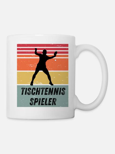Tischtennisspieler - Tasse - Weiß