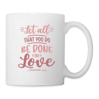 Love in Action - Christian Quote - Mug - white - Right