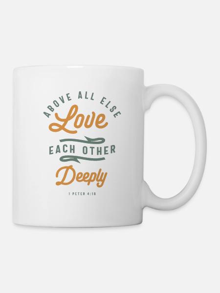 Amour profond - Citation chrétienne - Mug blanc - blanc