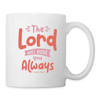 Guidés par le Seigneur - Citation chrétienne - Mug blanc - blanc - Droite