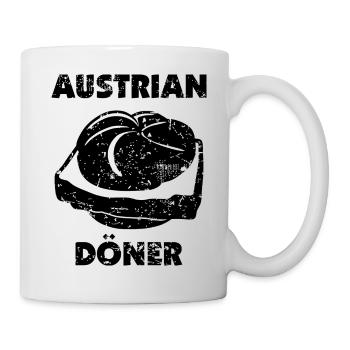 Leberkäse Semmel, der österreichische Döner - Tasse - Weiß - Rechts