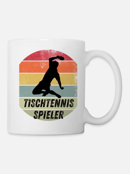 Tischtennisspieler - Tasse - Weiß