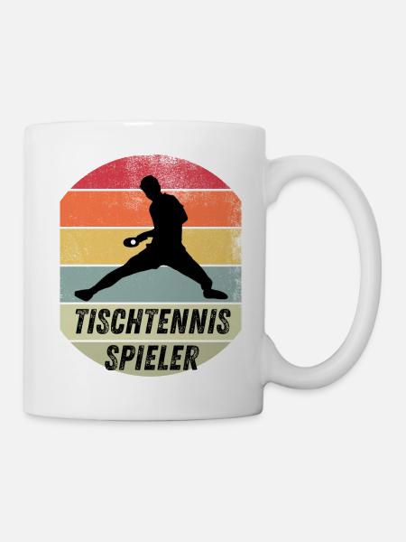 Tischtennisspieler - Tasse - Weiß