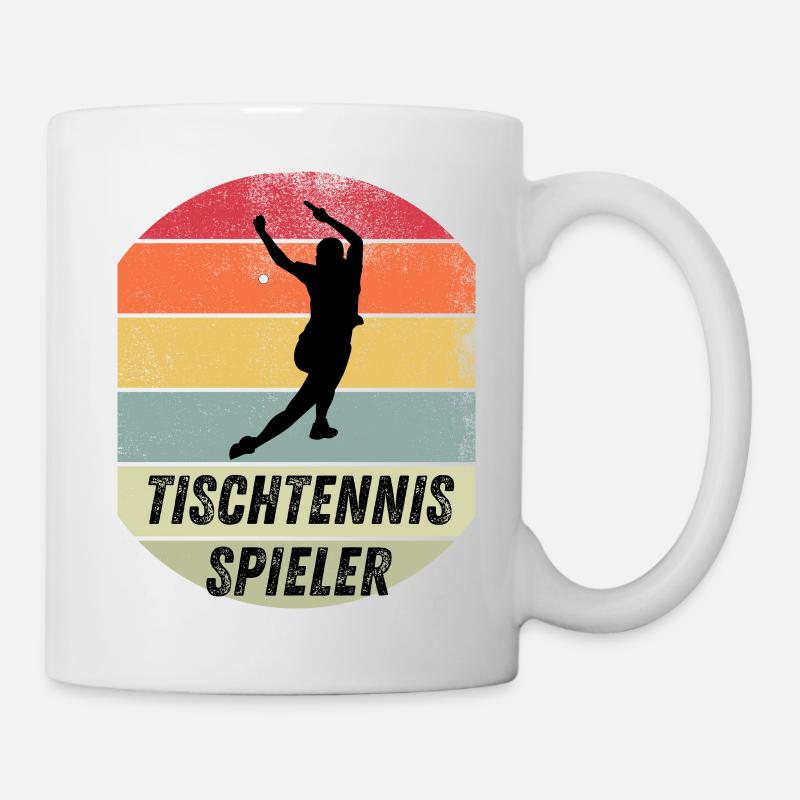 Tischtennisspieler - Tasse - Weiß