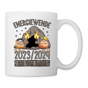 Energiewende 2023/2024 - Ich war dabei - Steinzeit - Tasse - Weiß - Rechts