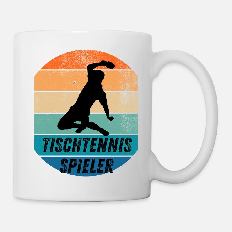 Tischtennisspieler - Tasse - Weiß