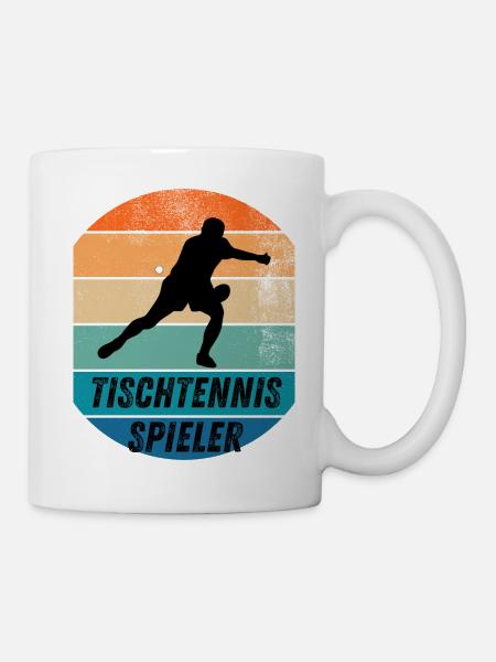 Tischtennisspieler - Tasse - Weiß