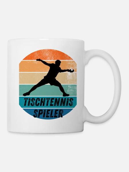 Tischtennisspieler - Tasse - Weiß