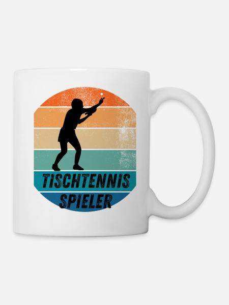 Tischtennisspieler - Tasse - Weiß