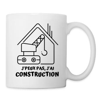 Construction chantier batiment 1 - Mug blanc - blanc - Droite