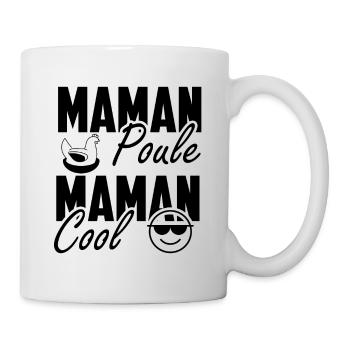 Maman Poule Maman Cool 1 - Mug blanc - blanc - Droite