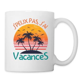 Vacances d'été - Mug blanc - blanc - Droite
