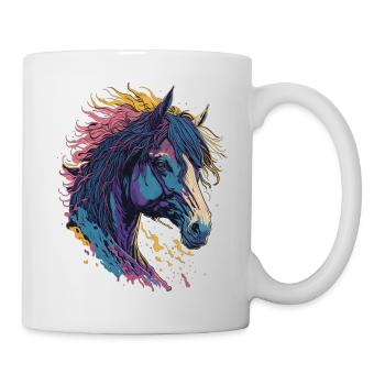 Pop Art Horse - Tasse - Weiß - Rechts