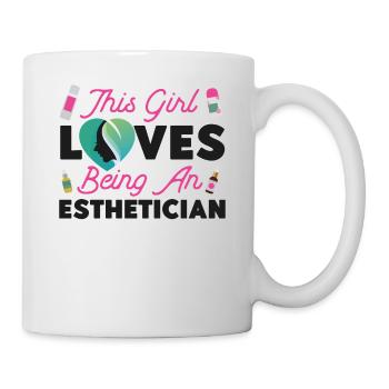 Cute Licensed Esthetician Skincare - Tasse - Weiß - Rechts