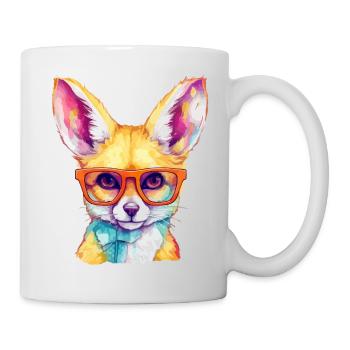 Olu le fennec - Mug blanc - blanc - Droite