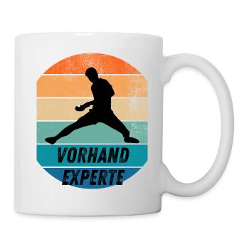 Vorhandtopspinexperte - Tasse - Weiß - Rechts