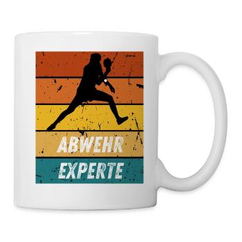 Abwehrexperte - Tasse - Weiß - Rechts