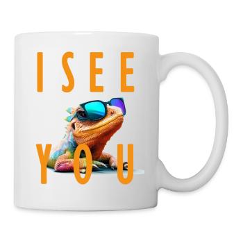 lizard I see you - Tasse - Weiß - Rechts
