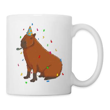 Anniversaire de Capybara - Mug blanc - blanc - Droite