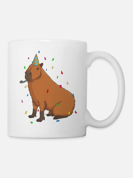 Capybara Geburtstag - Tasse - Weiß