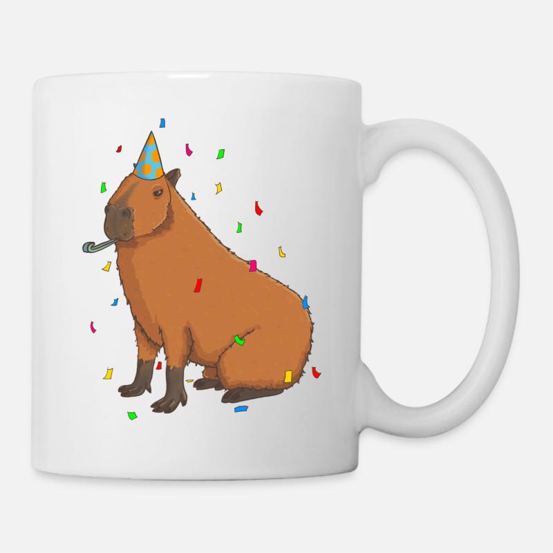 Capybara Geburtstag - Tasse - Weiß