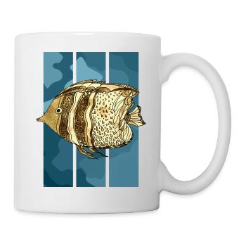 Poisson - Mug blanc - blanc - Droite